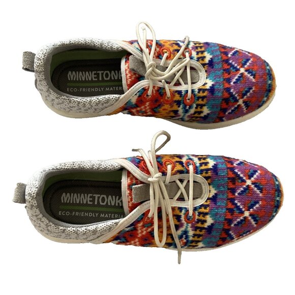 Minnetonka Eco-friendly Materials 61048 Orange Sunset Womens 7m Eco Anew Sneaker - Picture 6 of 7